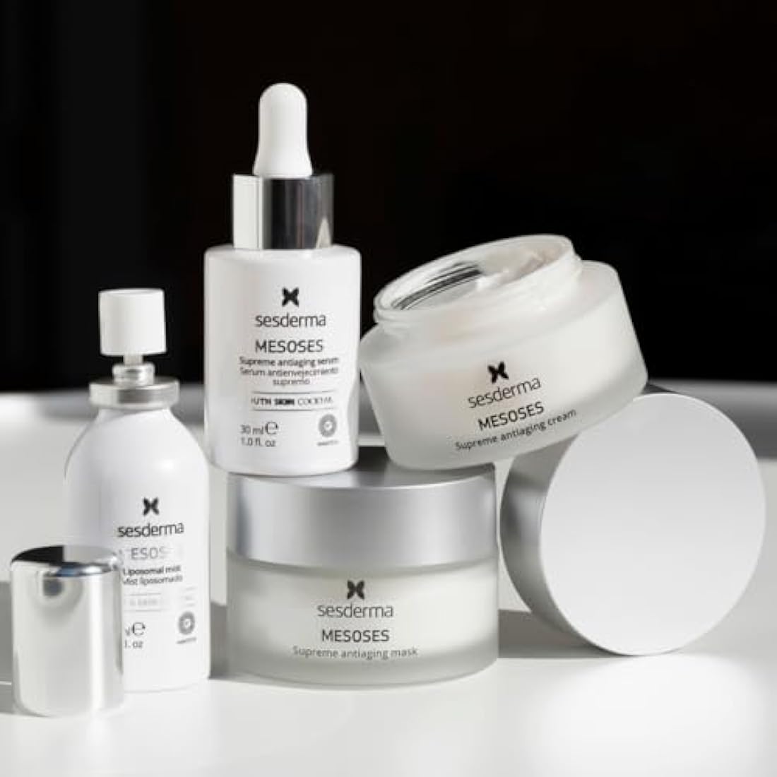 Sesderma | Mesoses Liposomal Serum | Intensive Anti-Ageing Serum | Liposomal Serum for Face | Improves Appearance of Skin | Hydrating | Vitamins | Aminoacids | Delaying Signs of Ageing | 30 ml