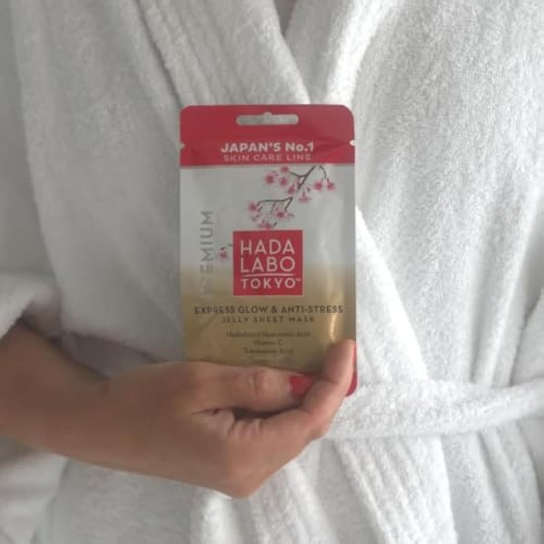 Hada Labo Tokyo - Premium Facial Sheet Masks with Super Hyaluronic Acid, For All Skin Types, (Pack of 10)