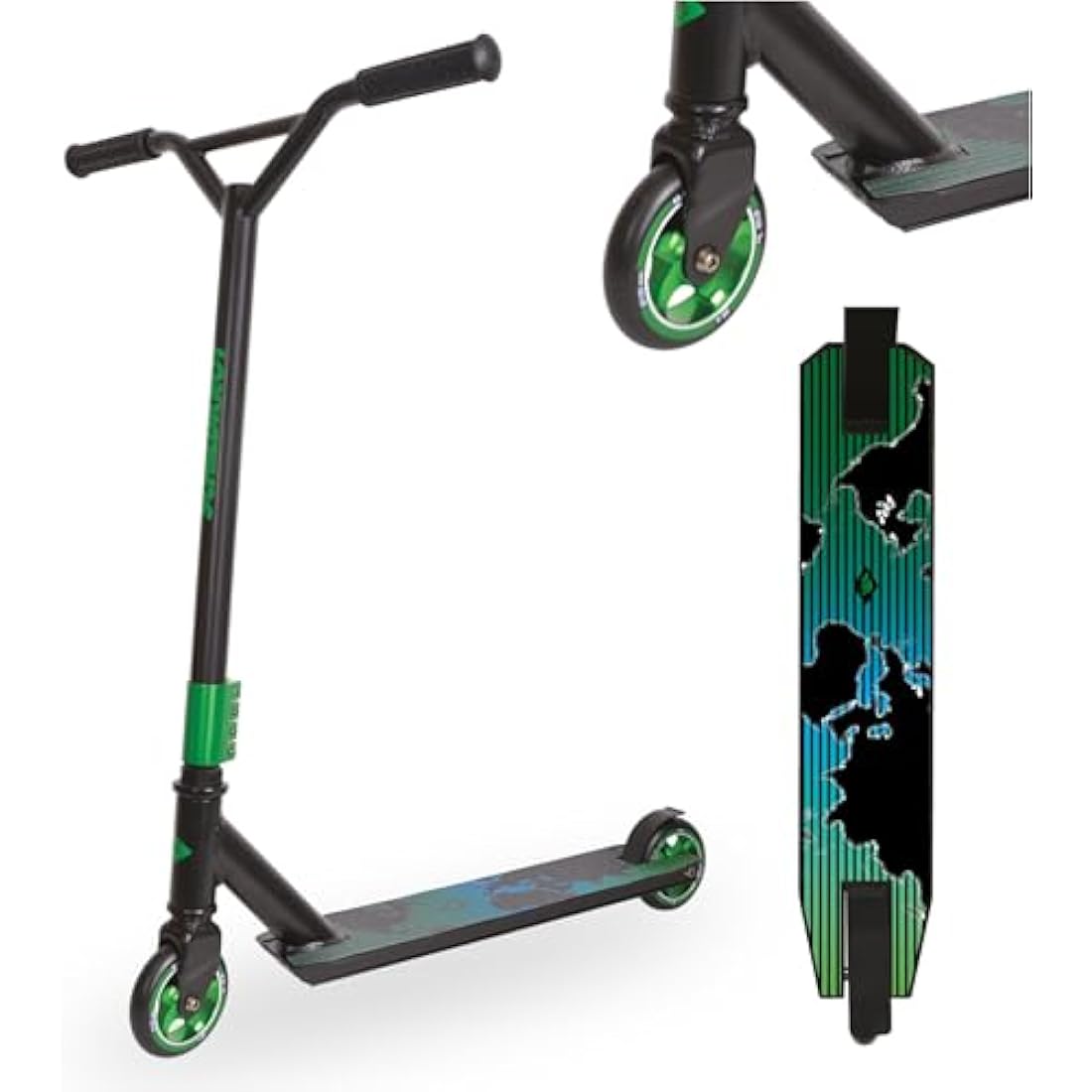 Schildkröt Stunt Scooter Untwist Quality Stunt Scooter with Aluminium Rim 100 mm PU Wheels for Great Tricks and Stunts
