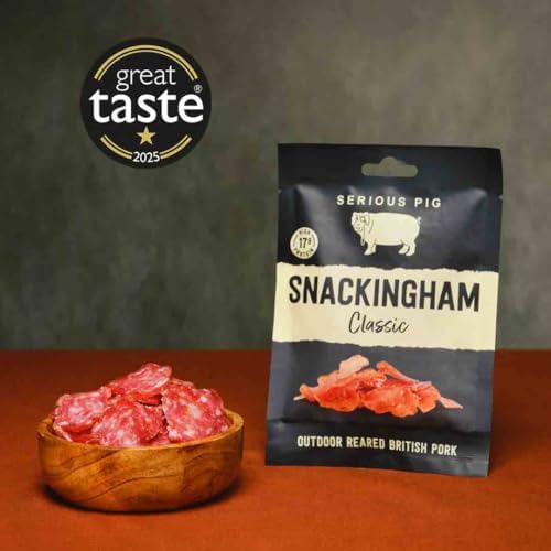 Serious Pig Classic Selection Gift Box with Cheese Crisps, Salami Snacks, Pickles & More Gourmet Hamper