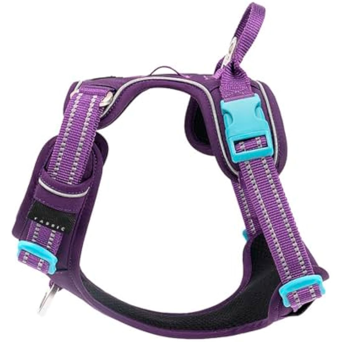 WINHYEPET No-Pull Dog Harness,Adjustable Outdoor Vest Reflective Nylon Soft Pet Harness Dog Suitable Small Medium Large Breeds TLH5654(Purple,XL)