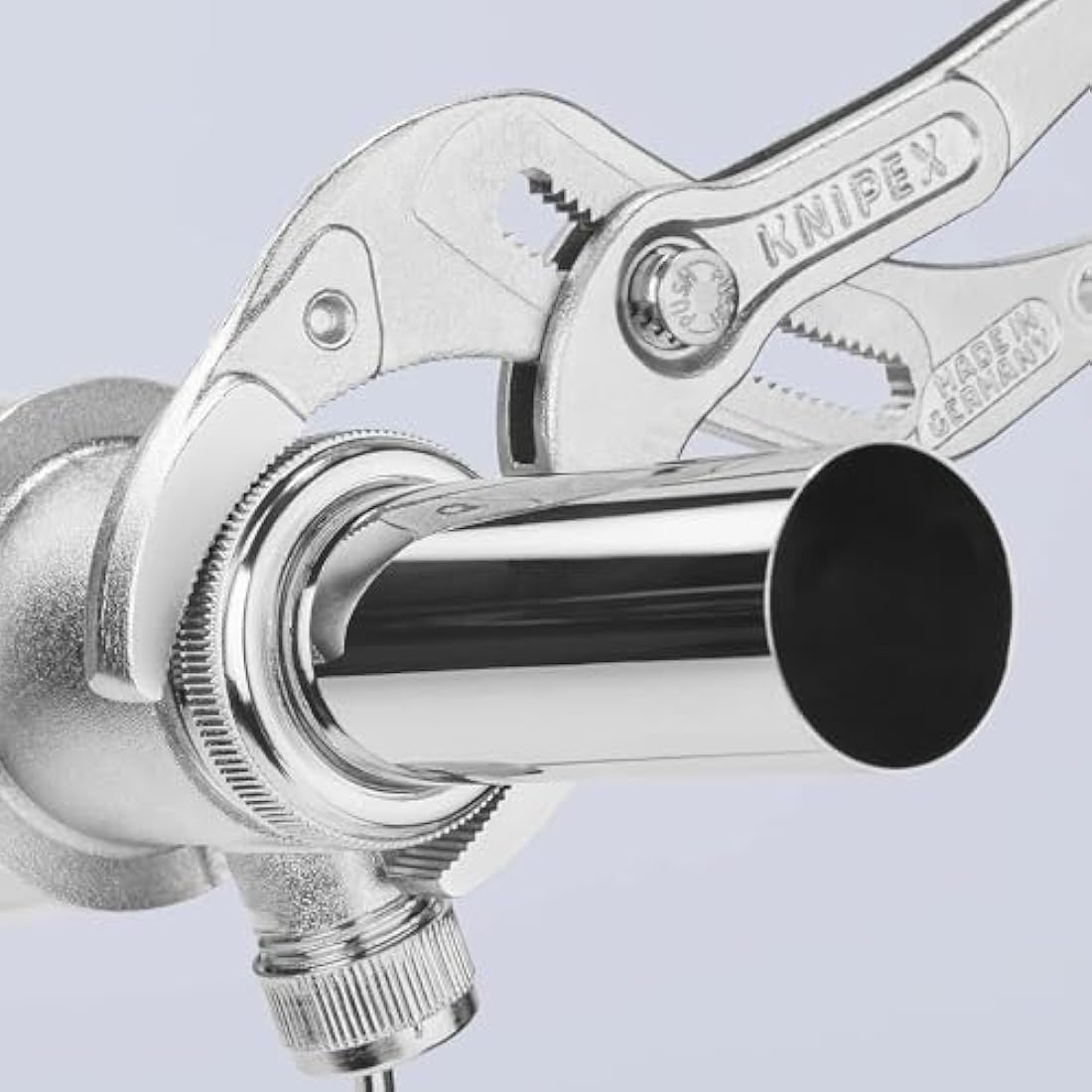 Knipex Siphon and Connector Pliers chrome-plated, with non-slip plastic coating 250 mm 81 03 250