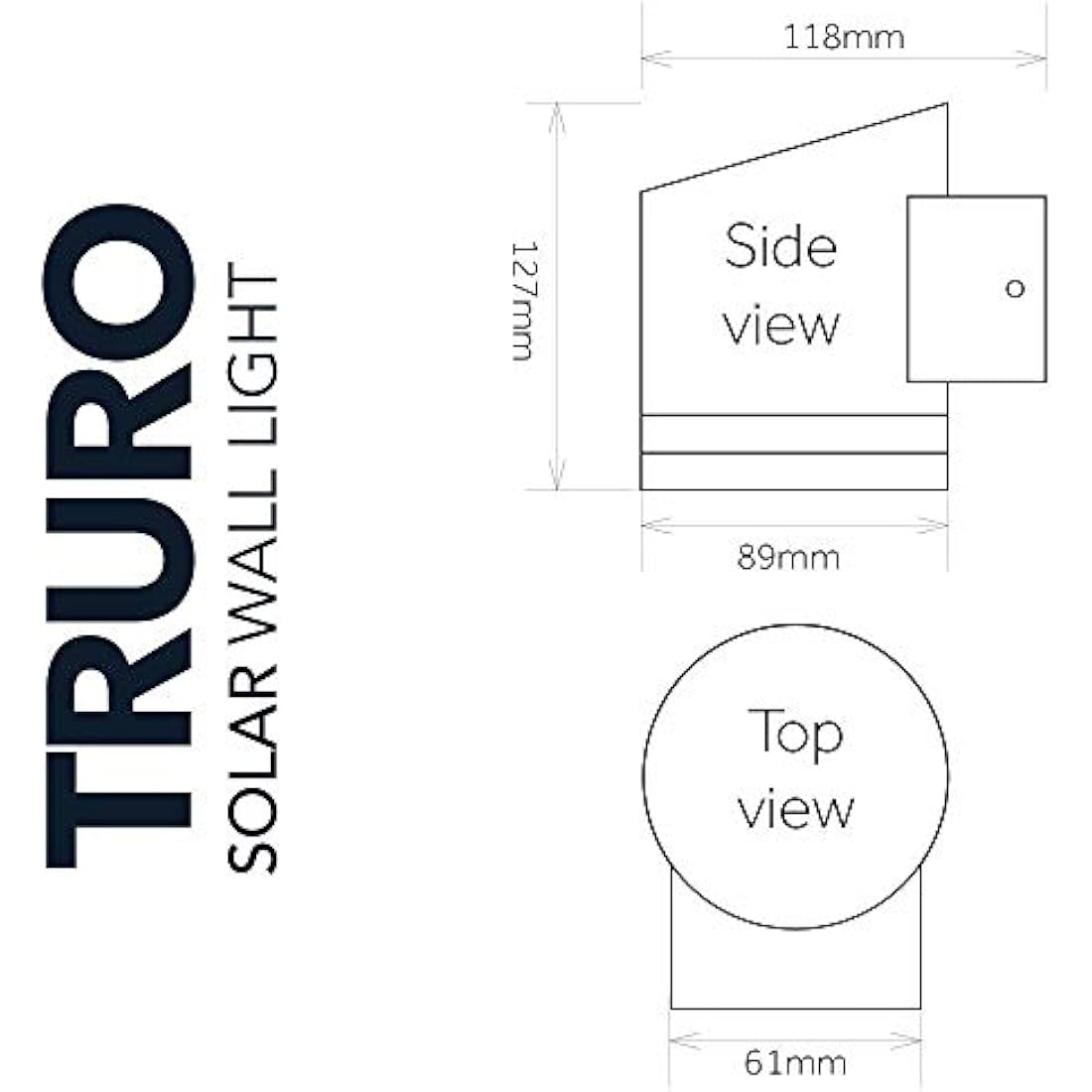 SolarCentre® Truro Solar Powered Outdoor Wall Light
