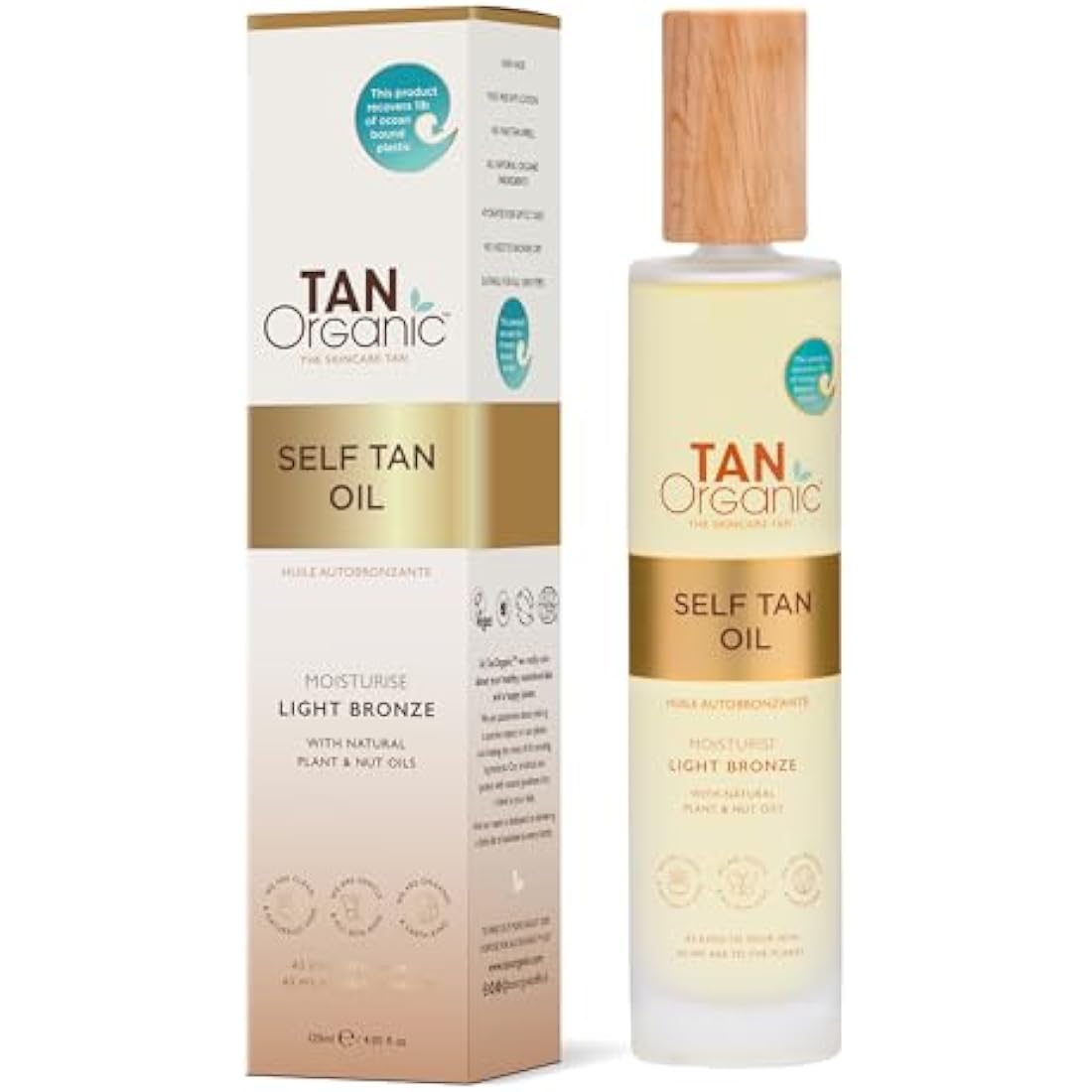 TanOrganic Self Tanning Oil Fake Tan Certified Organic Natural Vegan 100ml