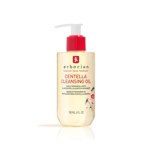 Erborian - Centella Cleansing Oil - Makeup Remover Oil for Face with Centella Asiatica - All Skin Types - Korean Cosmetic Care - 180ml
