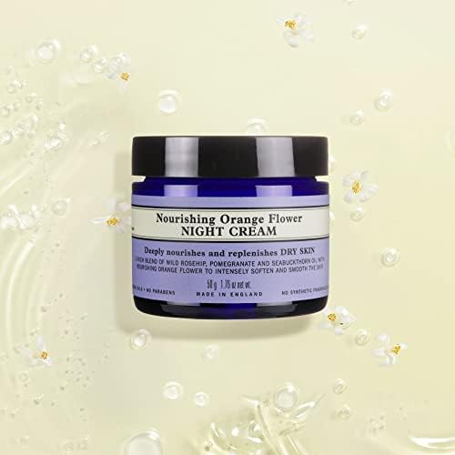 Neal's Yard Remedies | Nourishing Orange Flower Night Cream | Vegan| Replenishes Skin Overnight | Moisturize Dry Skin | 50g