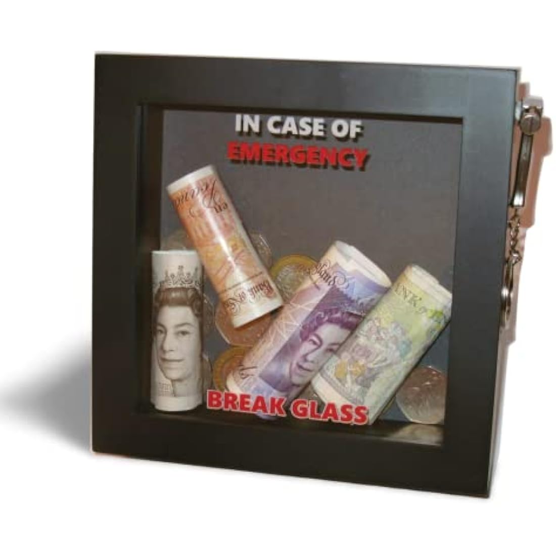 Birthday In Case of Present Emergency, Break Glass Gift Box. Fun Novelty 3d Frame. Food/Chocolate/Sweets/Drink/Money/Voucher/Jewellery. Daughter Granddaughter Sister Best Friend Mate Niece