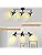Unikcst LED Spot Lights Black Light Fittings Rotatable 3 Way Retro Spotlights Ceiling E14 240V for Kitchen Living Room Bedroom (No Bulbs)