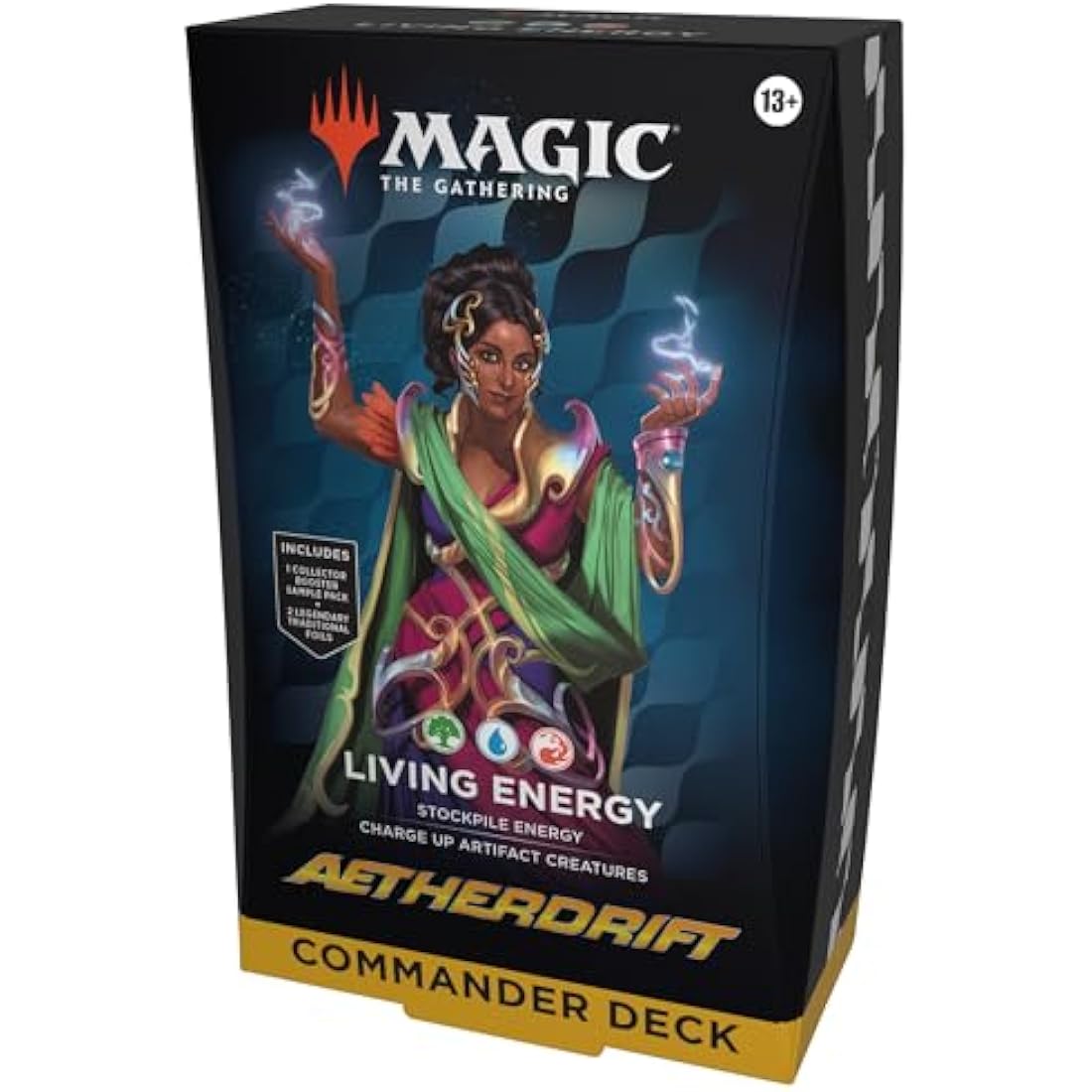 Magic: The Gathering Aetherdrift Commander Deck - Living Energy, Green/Blue/Red