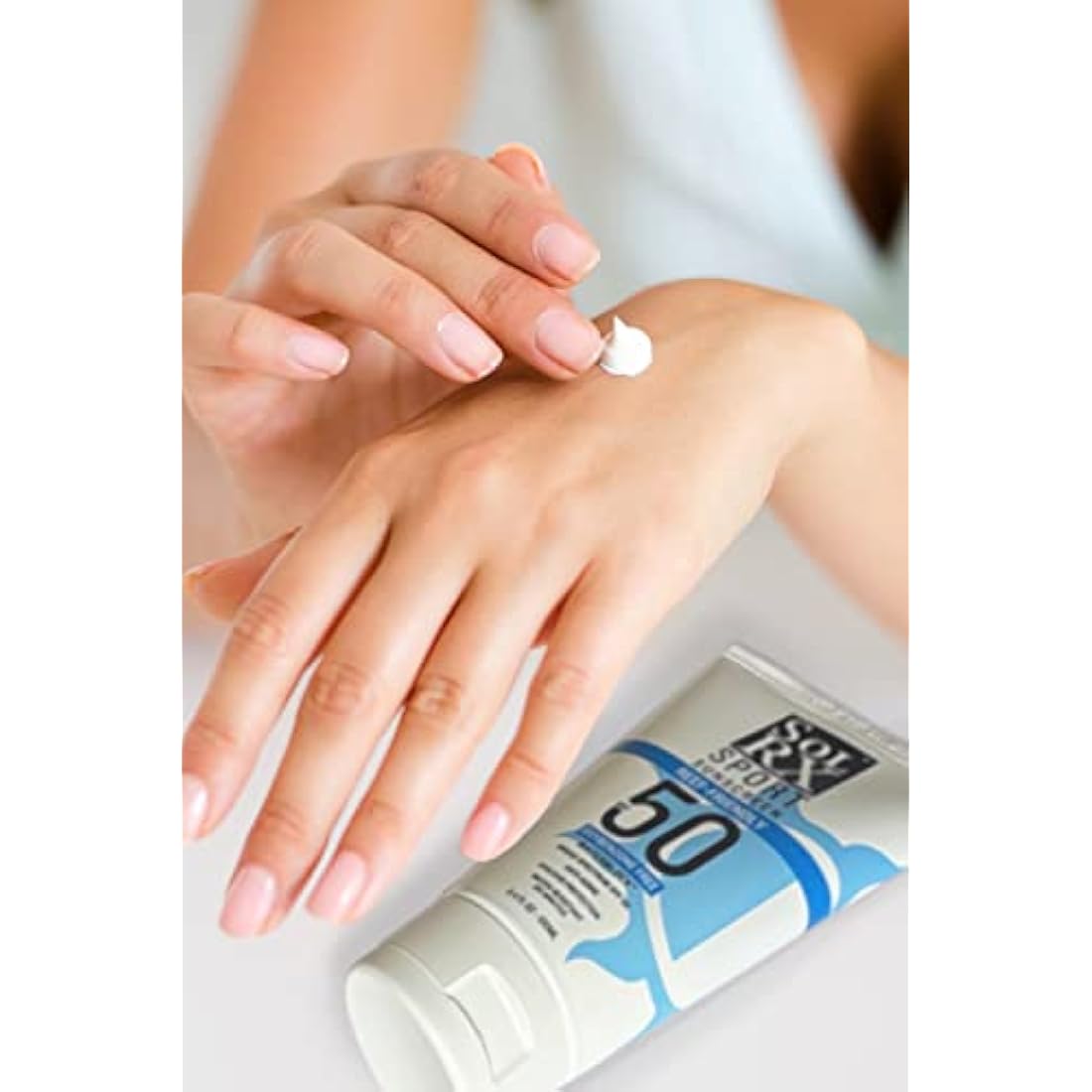 SolRX SPORT SPF 50 Sunscreen - Oxybenzone Free, Fragrance Free - 3.4 oz Tube