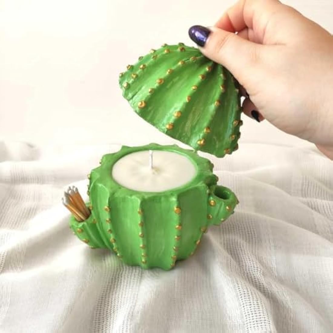 Sculpd Candle Making & Pottery Kit - Complete 2 Person Art Set: Includes Air Dry Clay, Soy Wax, Fragrance & Tools - DIY Arts Crafts Gift for Adults Candles Crafting (Peony Rose)