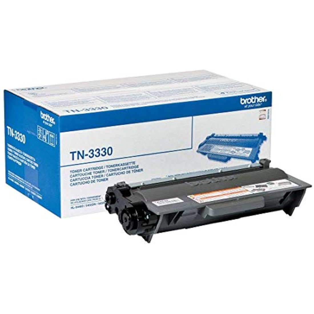 Brother TN-3330 Toner Cartridge, Black, Single Pack, Standard Yield, Includes 1 x Toner Cartridge, Brother Genuine Supplies