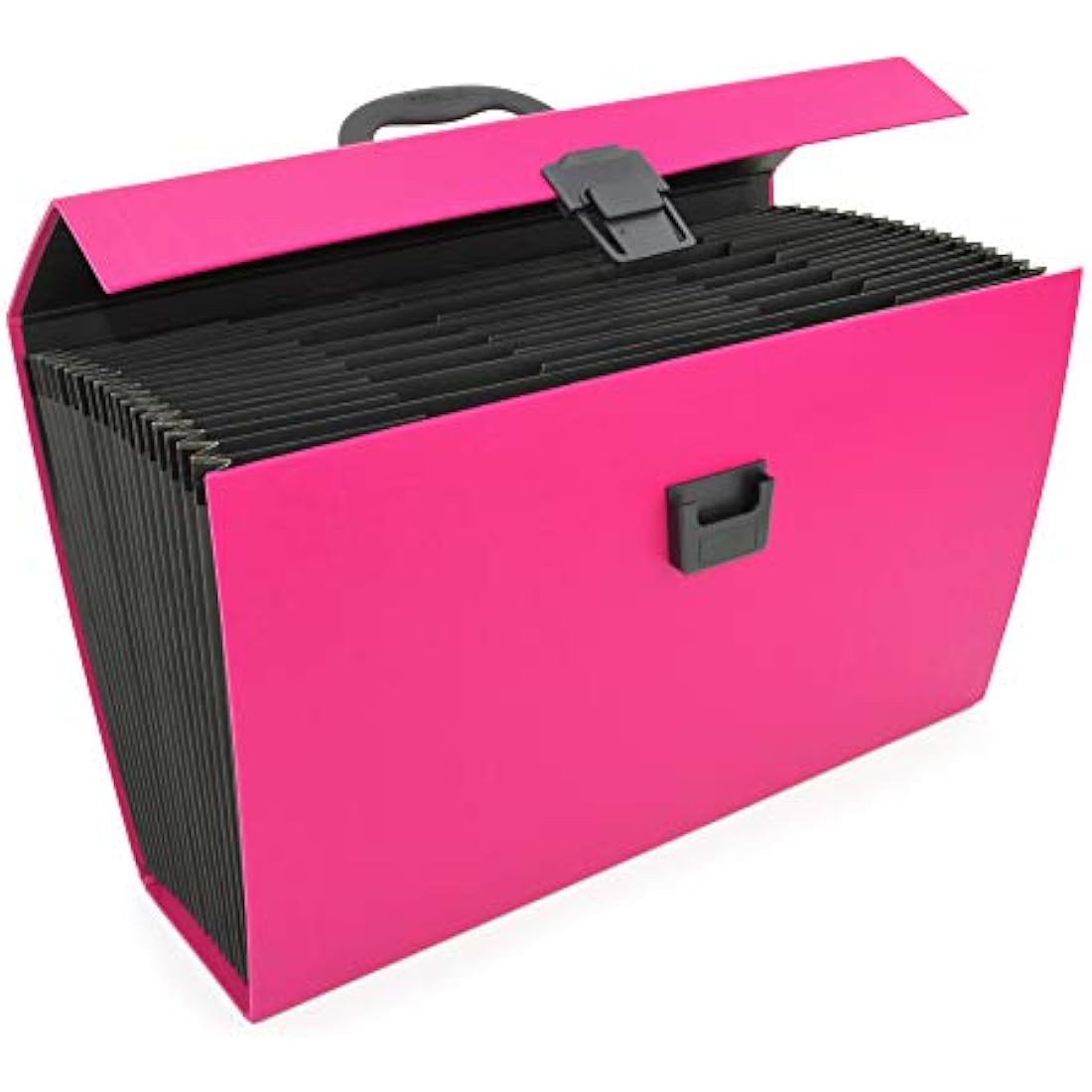 Rapesco 1554 19-Part Expanding Box File Document Organiser, A4+, Hot Pink