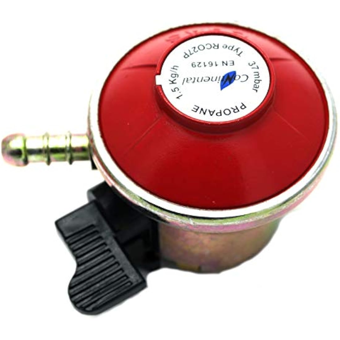 Patio Gas Regulator 27Mm Clip On With 1M Hose + 2 Clips Fits Calor/Flogas