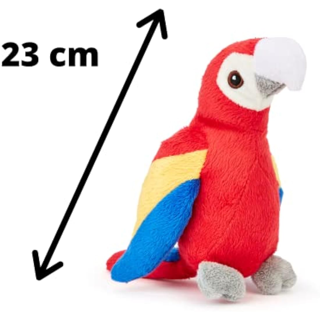Zappi Co 100% Recycled Plush Parrot Plush Toy (13-15cm) Stuffed Soft Cuddly animals Collection For New Born Child Tiktok featured