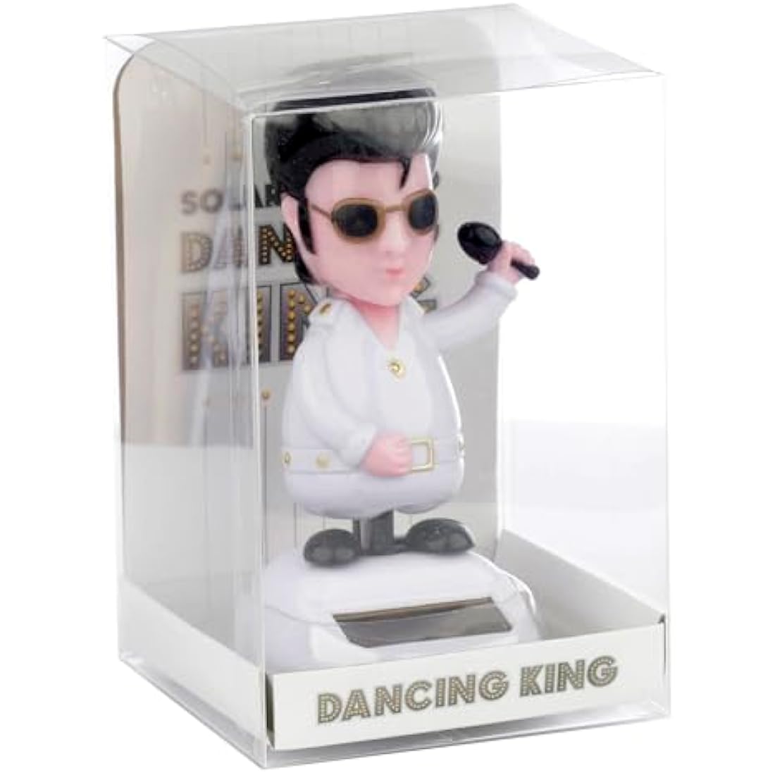 Puckator The King Solar Pal - Home Office Table Desk Dashboard Car Decor Decoration - Gift Ideas - Gifts For Teenage Old Boy Girl Dad Mums - Powered KIds Toys Toy Figure Figures