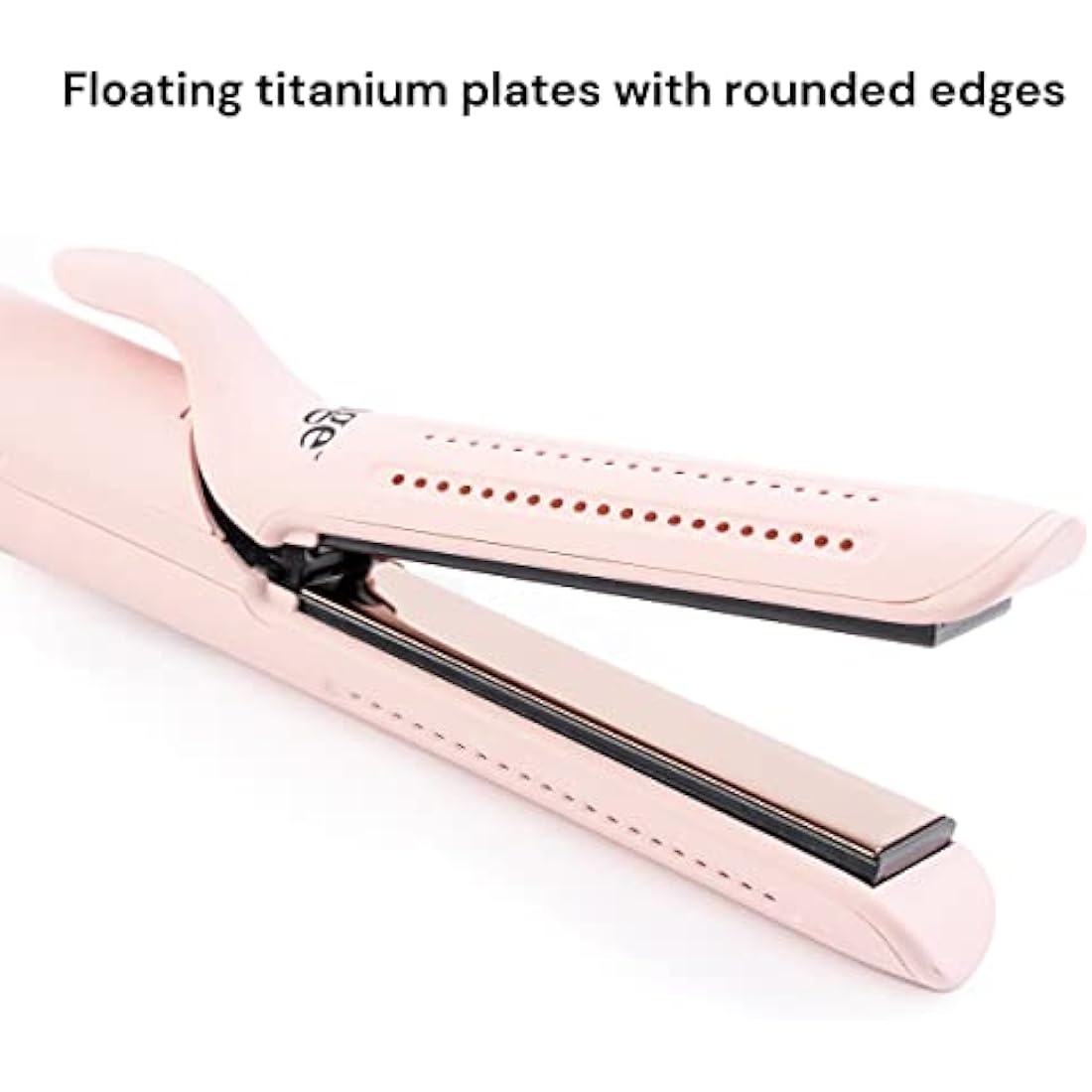 L'ANGE HAIR Le Duo 360° Airflow Styler - 2-in-1 Curling Wand & Titanium Flat Iron Hair Straightener - Professional Hair Styler - Hair Curler with Cooling Air Vents - Adjustable Temp.