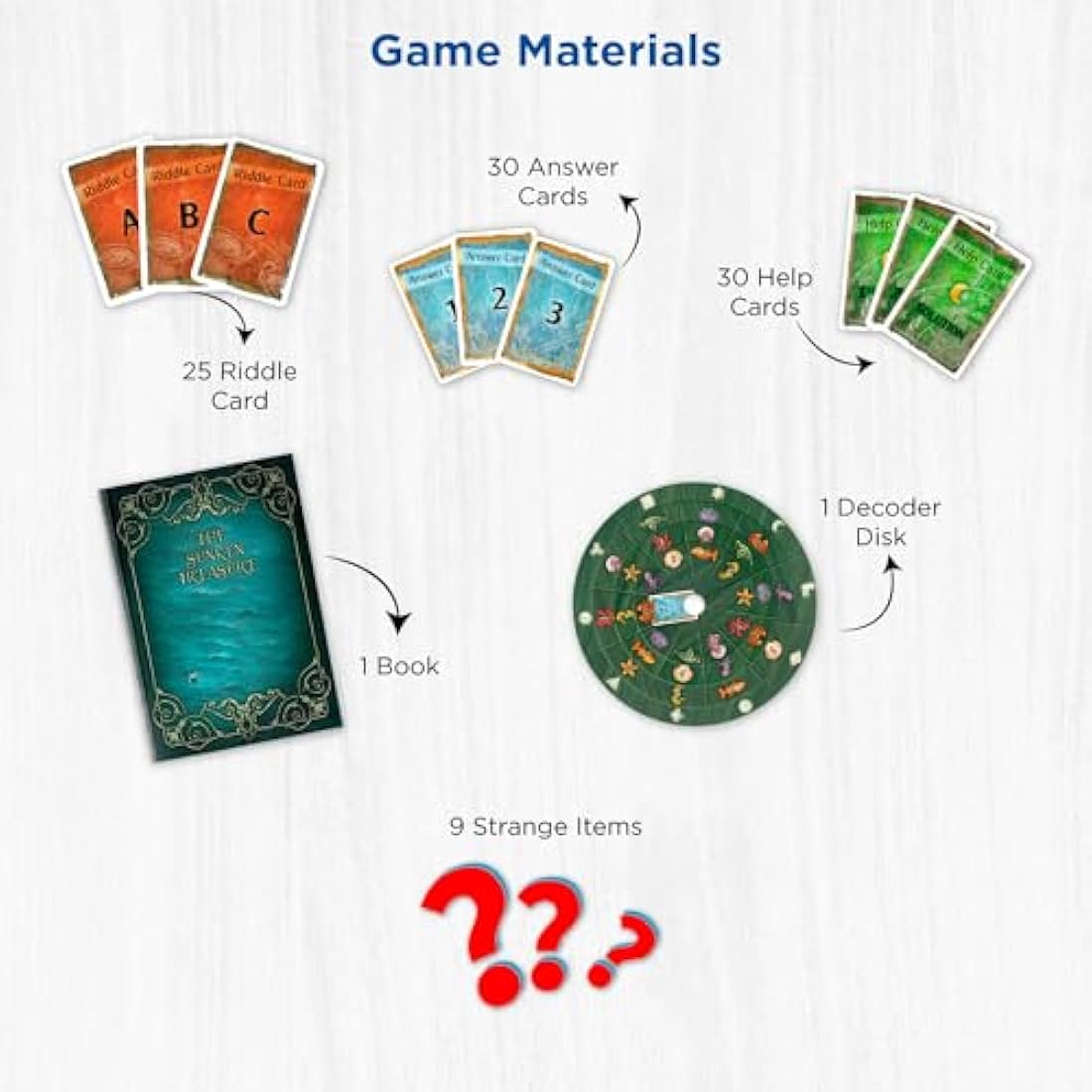 Thames & Kosmos - EXIT: The Sunken Treasure - Level: 2/5 - Unique Escape Room Game - 1-4 Players - Puzzle Solving Strategy Board Games for Adults & Kids, Ages 12+ - 694050