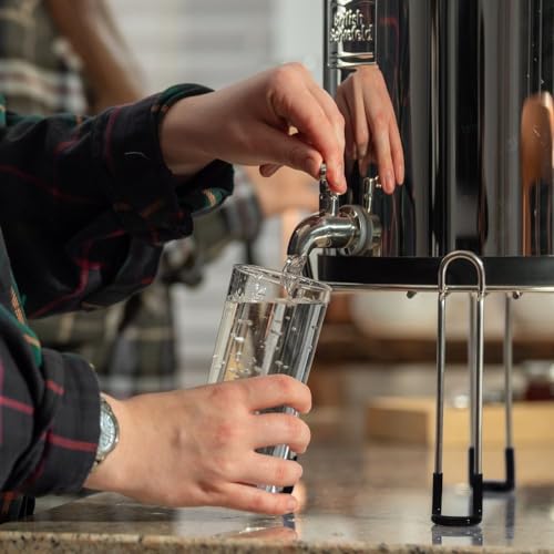 British Berkefeld Gravity System Stand | Stainless Steel Water Filter Stand for 8.5L Gravity Systems | Anti-Slip Rubber Feet | Support Stand | 25Lx25Wx18H