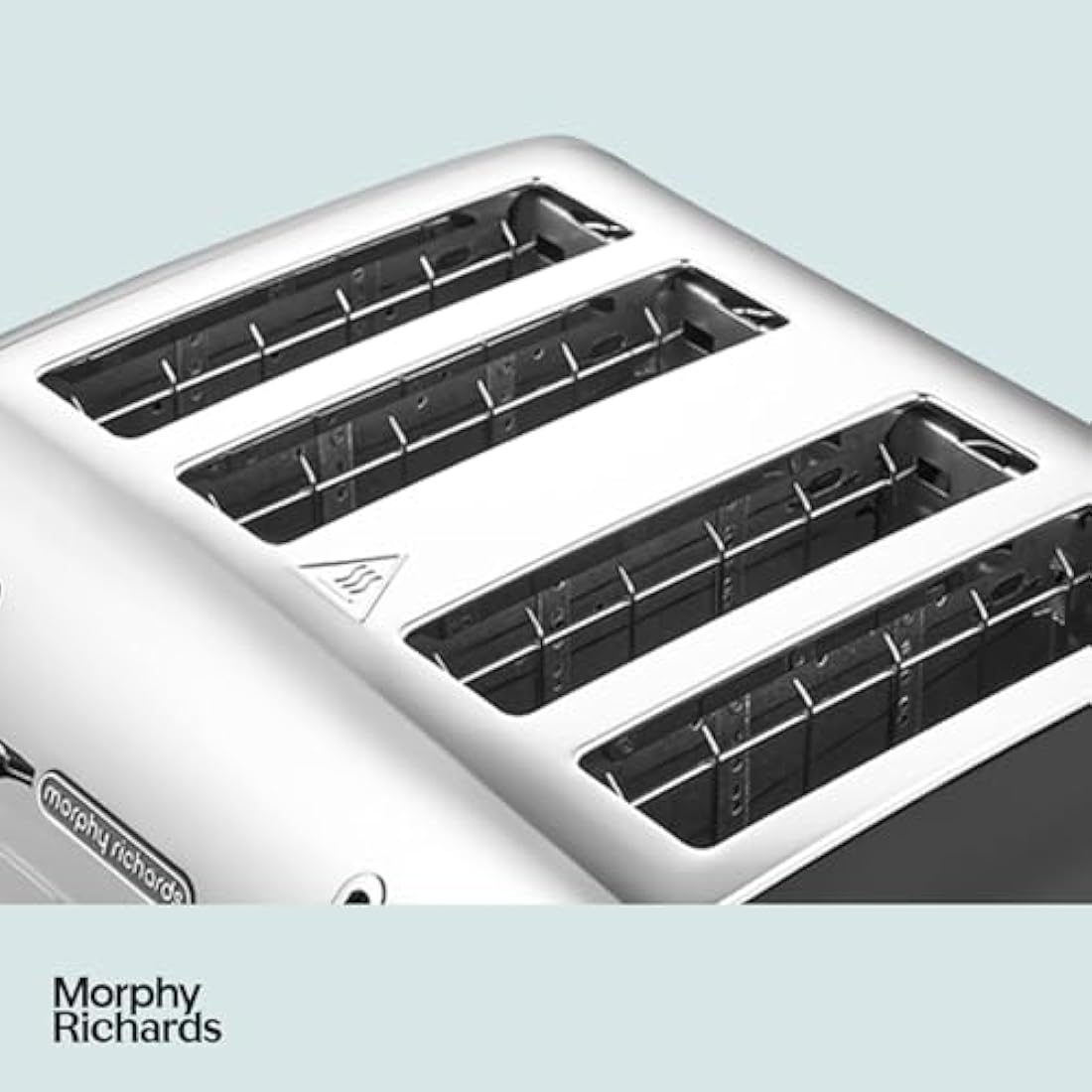 Morphy Richards Venture Black 4 Slice Toaster - Defrost Setting - High Lift Feature - 240131