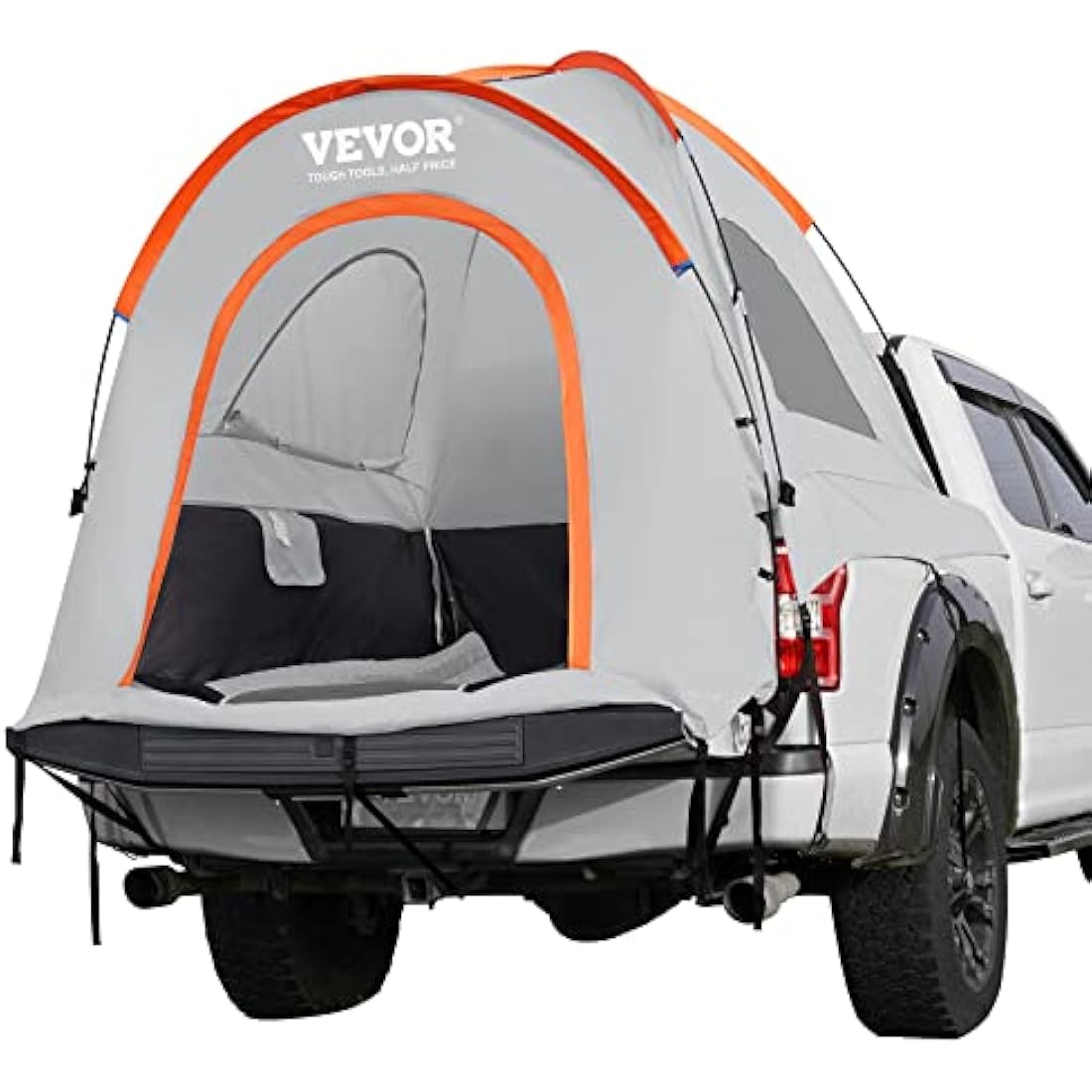 VEVOR Truck Bed Tent,Pickup Truck Tent with Rain Layer and Carry Bag, Waterproof Double Layer Truck Tent for Camping, Accommodate, for Camping Traveling Outdoor Activities