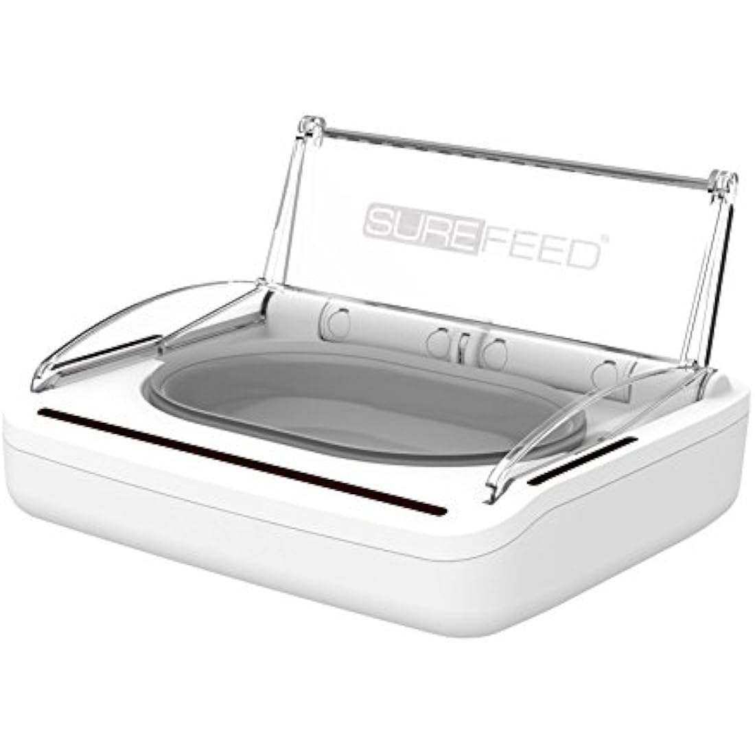 Sure Petcare SureFeed Sealed Pet Bowl for Cats and Small Dogs, Motion Activated Lid, Works for Wet and Dry Food, Keeps Food Fresh, Locks Odours in, White, 4xC Cell Batteries Required, Not Included