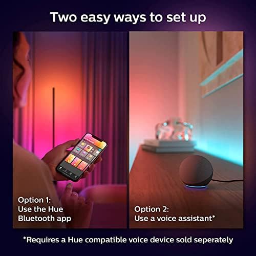 Philips Hue New Gradient Light Strip 1m Extension. for Syncing with Entertainment, Media and Music. with Bluetooth. Works with Alexa, Google Assistant and Apple Homekit.