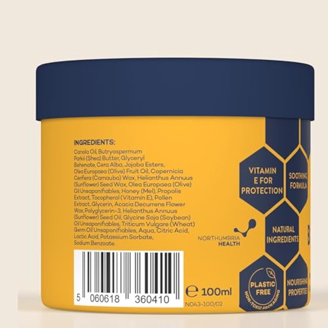 Beeluxe Multi-Purpose Moisturising Skin Balm 100ml, For Dry, Sensitive & Normal Skin, Suitable for Babies, Children & Adults, Natural Ingredients, Cruelty Free