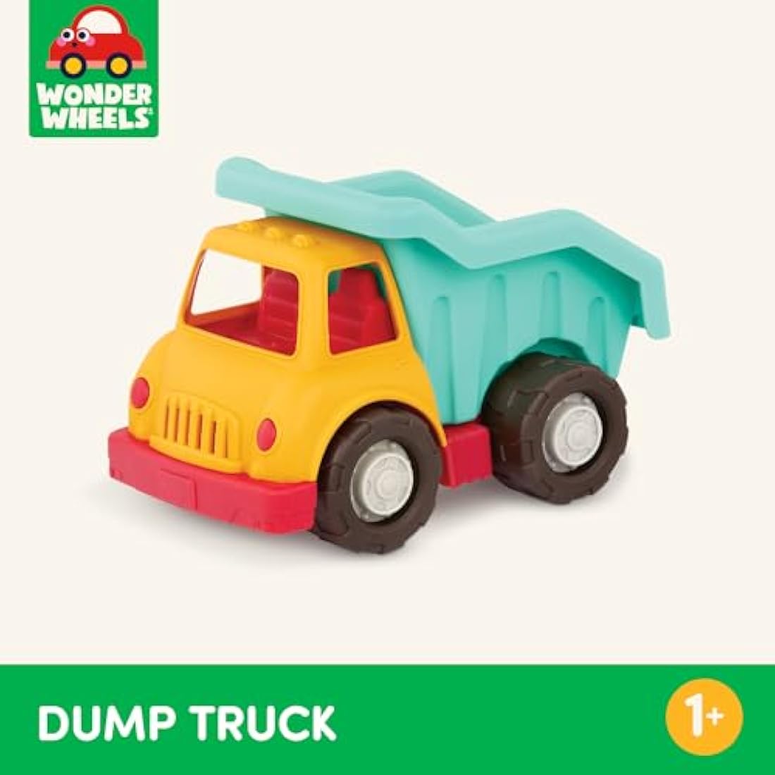 Battat – Wonder Wheels – Dump Truck For Toddlers – Moveable Parts – Durable & Sturdy Construction Toy – Recyclable