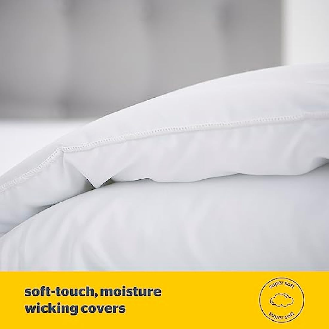 Silentnight Cooler Summer King Size Duvet 4.5 Tog – Lightweight Hypoallergenic and Machine Washable Summer Duvet Quilt – King Size (Package may vary), White