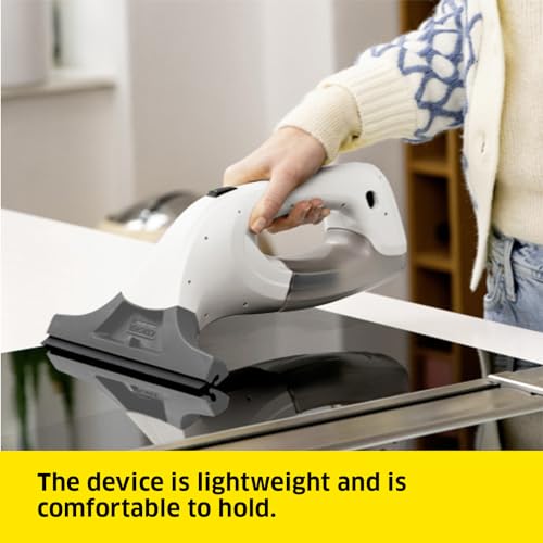 Kärcher WV 1 Window Vac, Condensation Removal, Battery Running Time: 20 min, LED Display for Battery Status, Dirty Water Tank: 100 ml, Weight: 0.5 kg