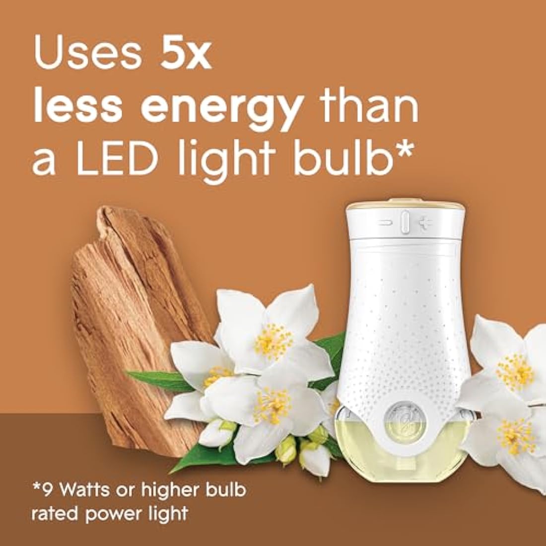 Glade Plug in Air Freshener Refill, Electric Scented Oil Room Air Freshener, Sandalwood & Jasmine, Pack of 6 Duos (12 x 20ml)
