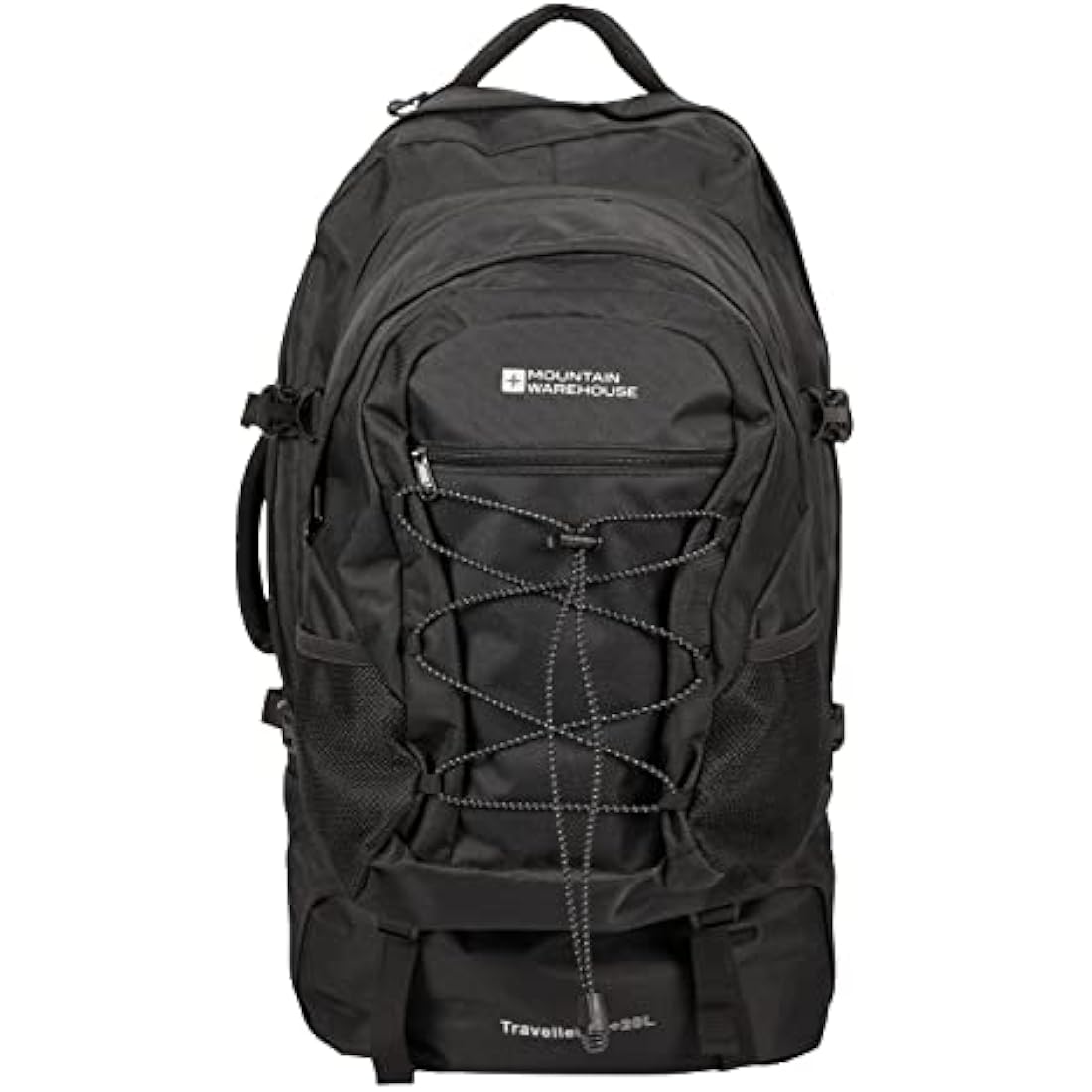 Mountain Warehouse Traveller 60 + 20L Rucksack - Durable Backpack with Rain Cover, Detachable Daypack, Adjustable Back Support - Great for Camping, Hiking, Travelling