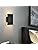 ouglres Black Wood Wall Light with Switch, Vintage Night Light LED Warm White Lighting Modern Design for Bedroom Living Room Hallway Stairwell 8W