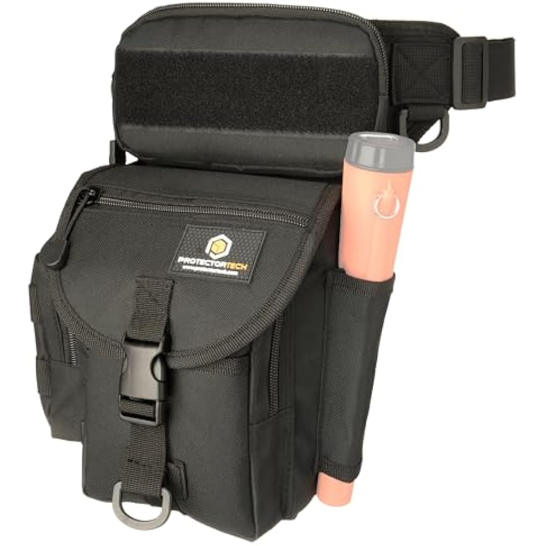 ProtectorTech HD Drop Pouch for Metal Detector Finds Bag with pinpointer holster - Metal Detecting Accessories