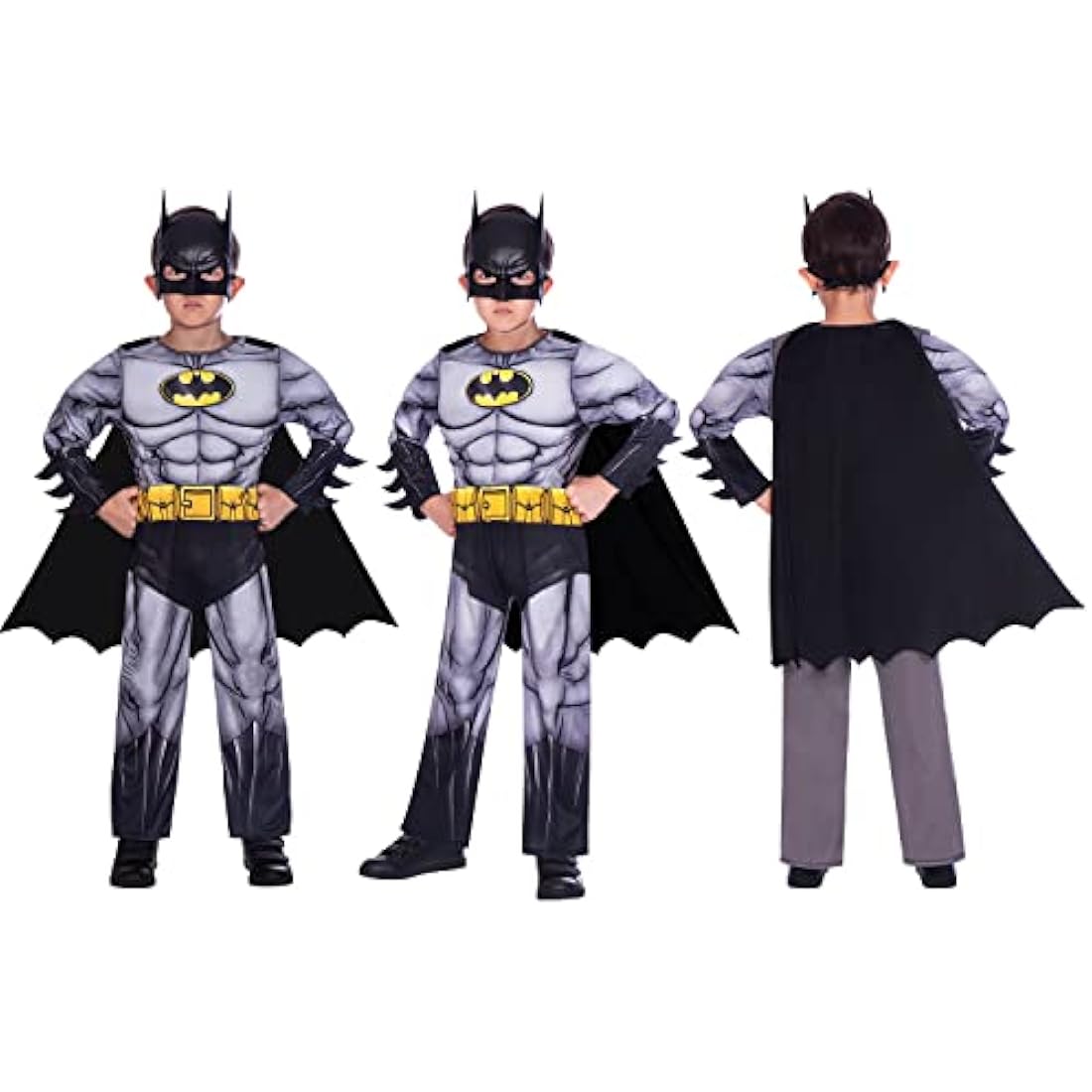 amscan (PKT) (Fix 8/8**(25) (9906058) Child Boys Batman Classic Costume (10-12yr) - (BL1238)