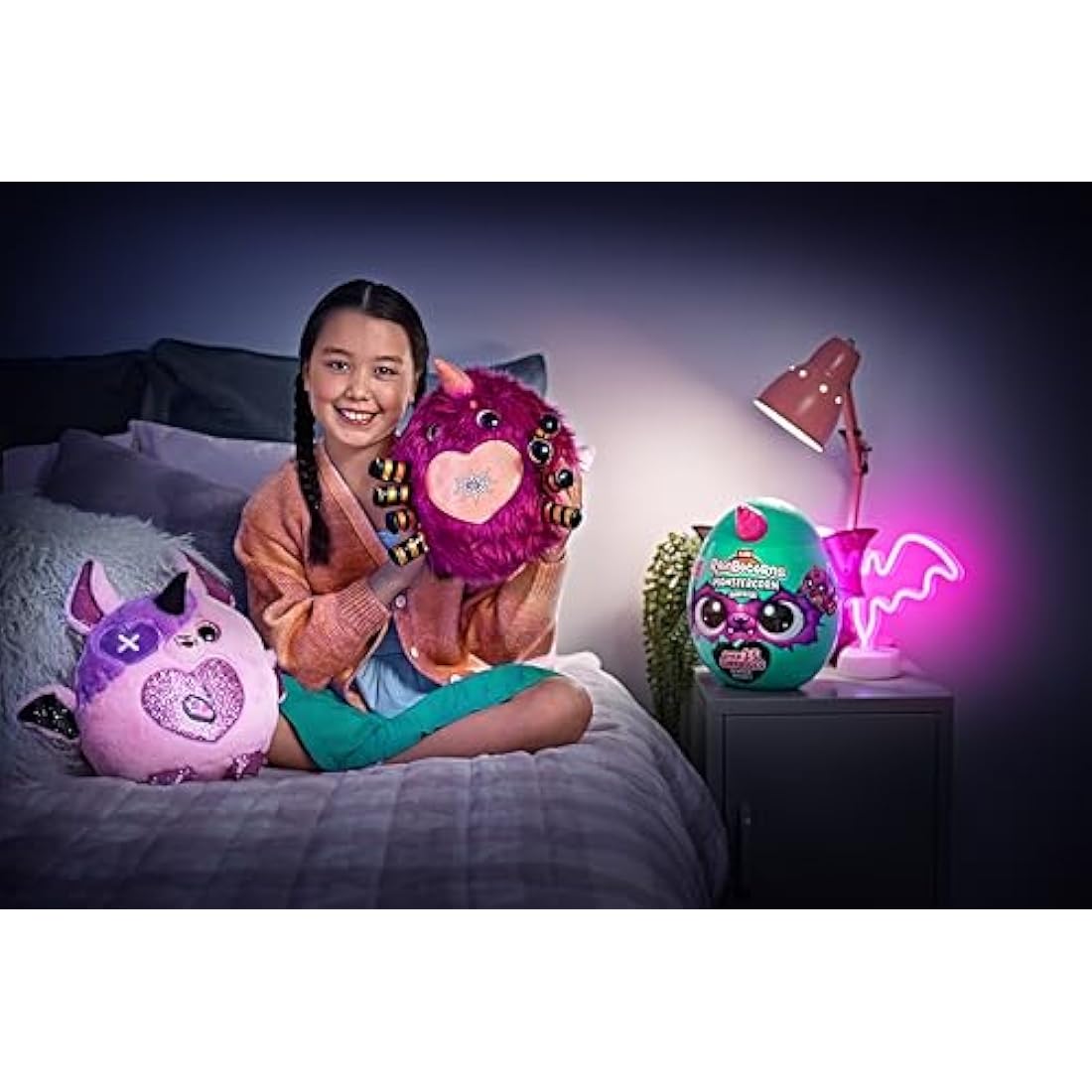 Rainbocorns ZURU Monstercorn Surprise, Werewolf, by ZURU Surprise Unboxing Soft Toy, Fantasy Monster Gifts for Girls, Imaginary Play with Wearable Accessories (Werewolf)