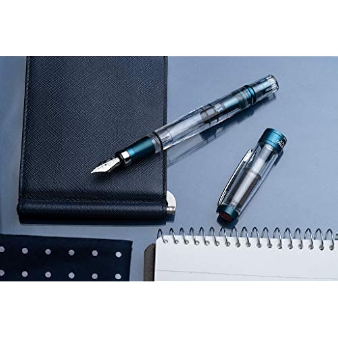 Twsbi Diamond 580AL R Prussian Blue Nib M - Fountain Pen Special Edition