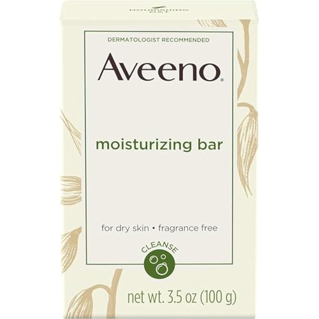 Aveeno Moisturizing Bar For Dry Skin, 3.5 Oz ( Pack of 2 )