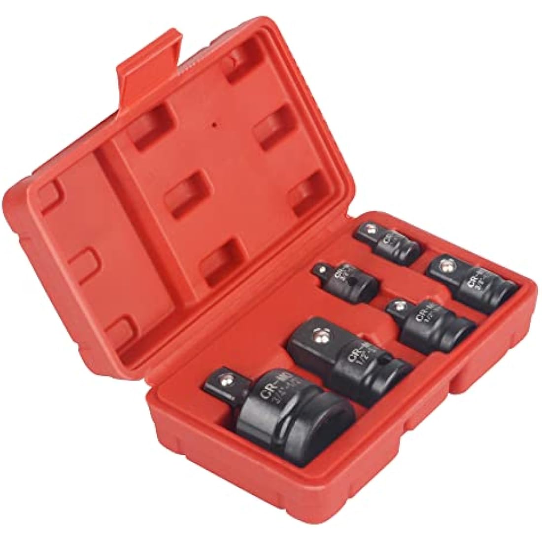 DAYUAN 6pcs Impact Socket Adapter Set, Chrome Molybdenum Steel Adaptor Reducer 1/4 3/8 1/2 3/4 Inch Square Drive Female to Male