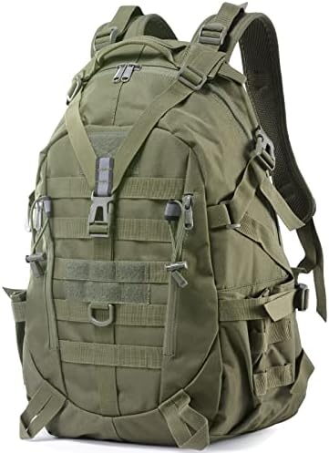 Long Keeper 35L Tactical Backpack - Military Army Backpack Water Resistant, Hiking Camping Cycling Travel Backpack Outdoor Molle Rucksack for Men Women