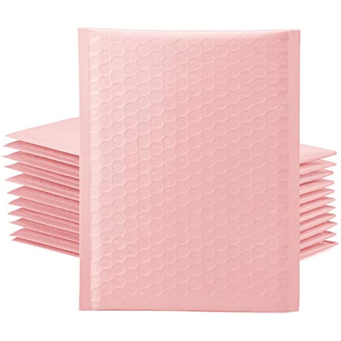 Switory 25Pcs Bubble Mailers, 21.6x28cm Padded Envelopes Bubble Lined Wrap Polymailer Bags for Shipping Packaging Mailing Self Seal, Pale Pink