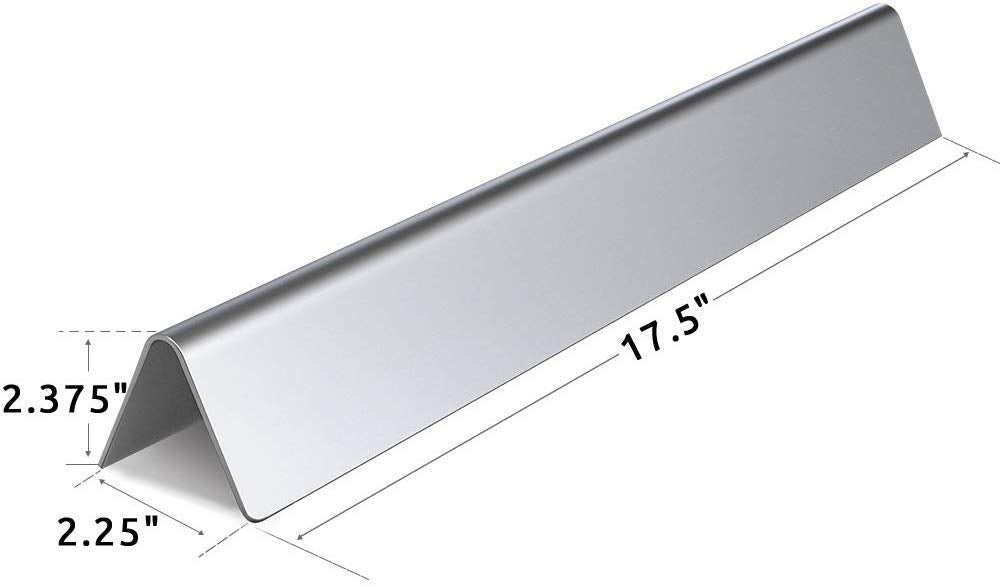 LOKHING 44.5 CM 7620 Flavorizer Bars for Weber Genesis 300 Series (with Front Control Knobs), Stainless Steel Heat Plate Replacement for Weber E-310