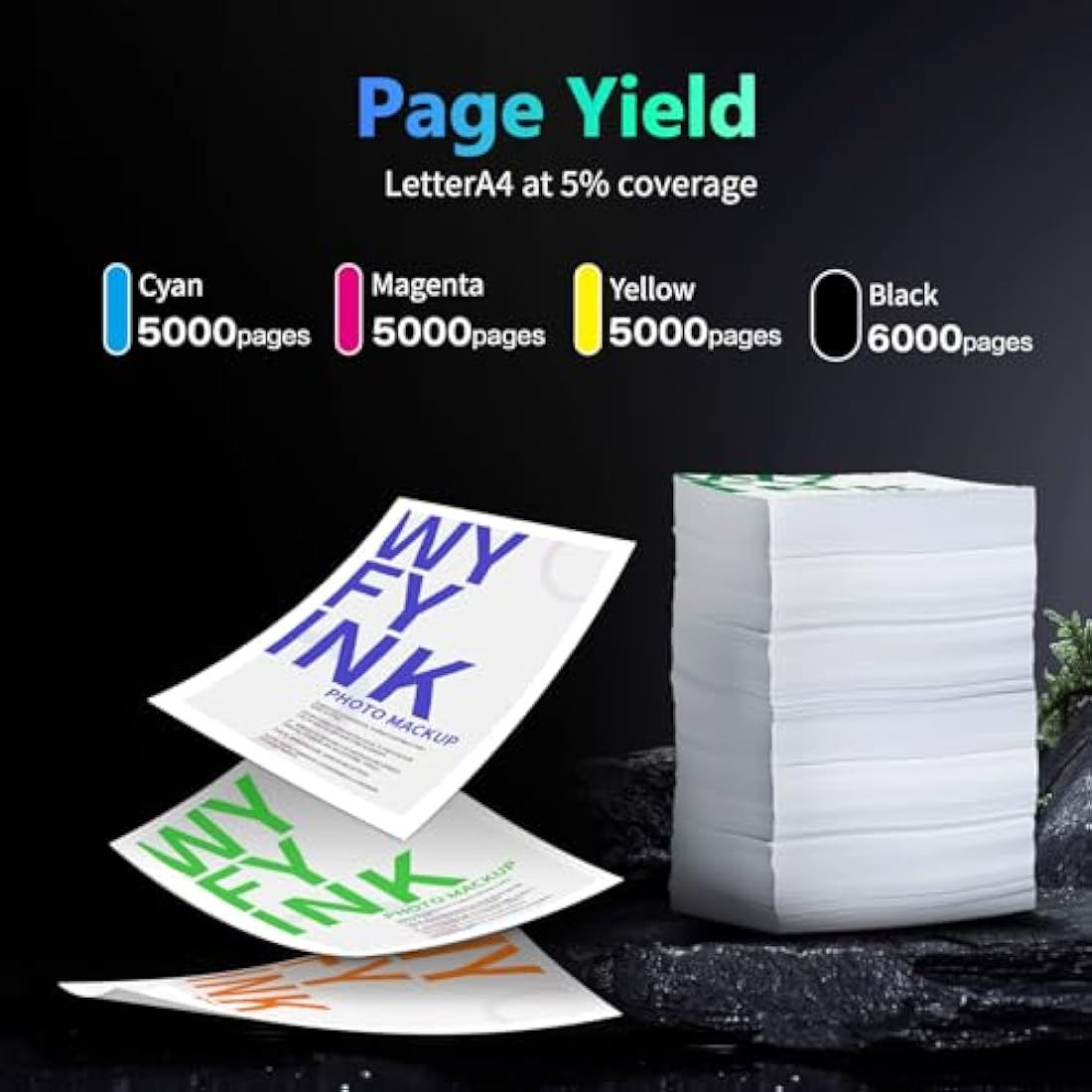 LC426XL LC426 XL Ink Cartridges 6000/5000 pages (High Yield) Multi Pack Compatible for Brother LC-426XLBK LC-426XLC LC-426XLM LC-426XLY Inkjet Cartridges
