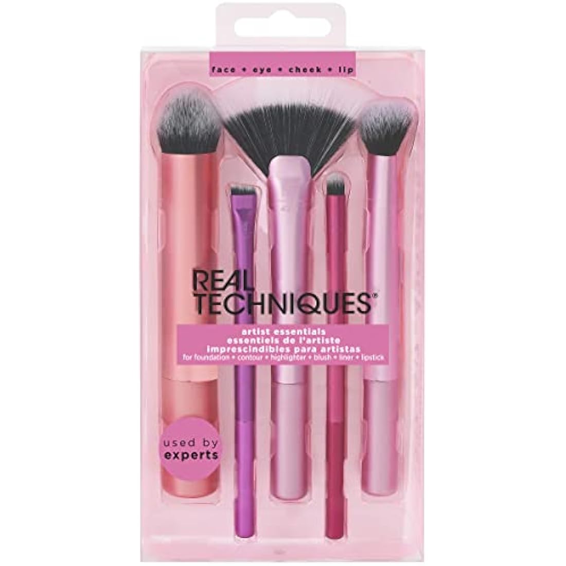 Real Techniques Artist Essentials Complete Face Makeup Brush Set for Makeup Artist Inspired Looks