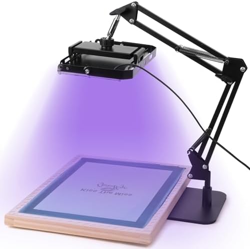 Caydo 50W LED UV Screen Printing Light with Black Light Stand and Instructions, Exposure Unit for Screen Printing and Cyanotypes