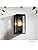 National Lighting Outdoor Wall Light - Matt Black Stainless Steel Boxed Lantern with Glass Panels - IP44 Rated Outside Light - Compatible with 28W 240V E27 Eco GLS or LED E27 (Not Included)