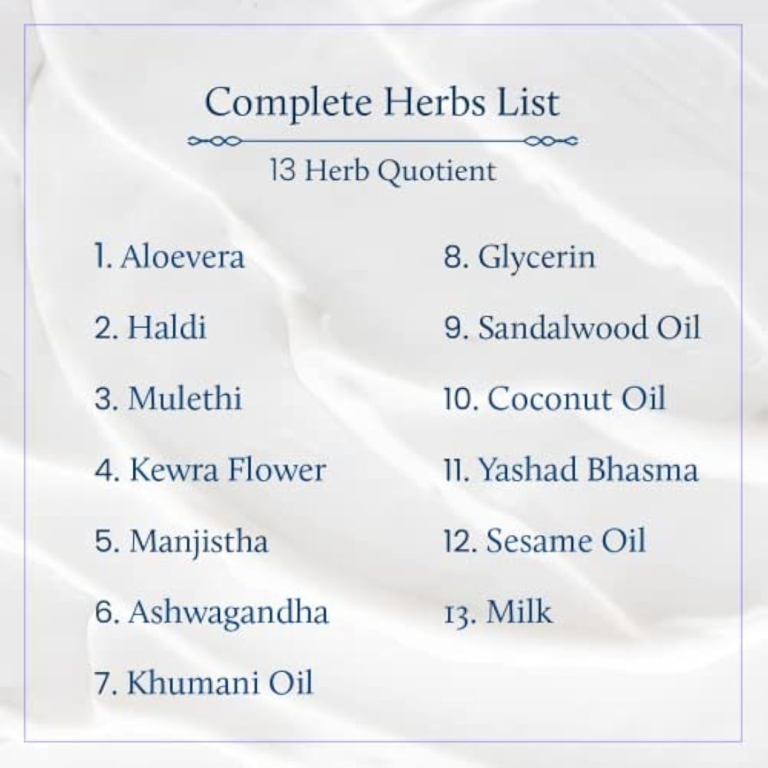 Blue Nectar Ayurvedic Brightening and Hydrating Face Cream | Daily Face Moisturiser with Sandalwood, Turmeric, Almond Oil (13 herbs, 50g)