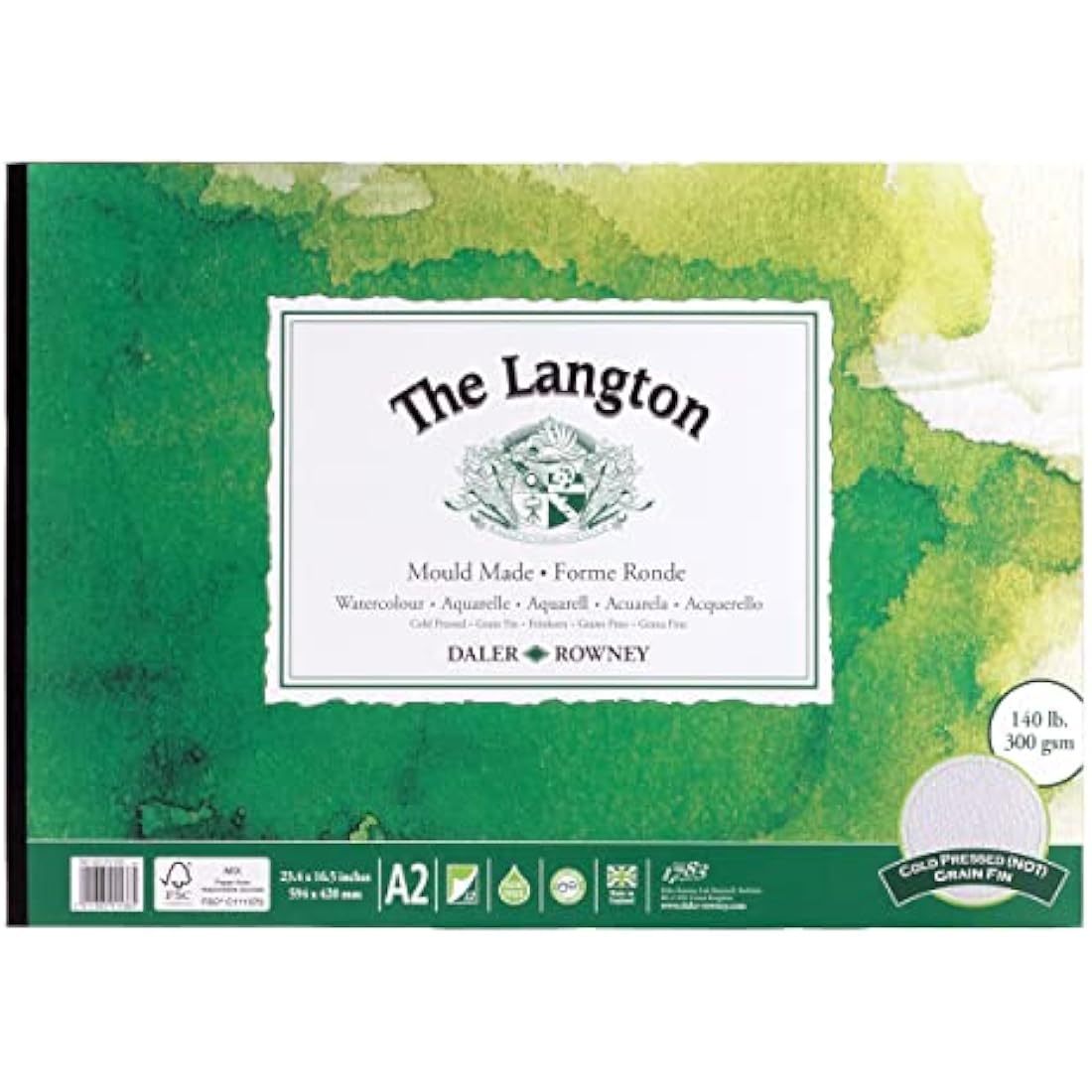 Daler-Rowney DR Langton Gummed Pad Not - A2, GDALGPA2