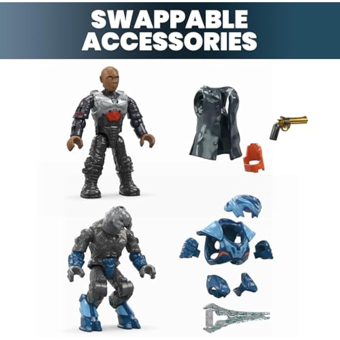 MEGA Halo The Series Vehicle Building Toys Set, Renegade Banshee Aircraft with 205 Pieces, 2 Micro Action Figures, Purple, Kids and Fans, HNC56